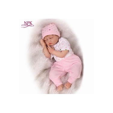 Boneca Bebê Reborn 100% Silicone Kit Completo Promoção NPK